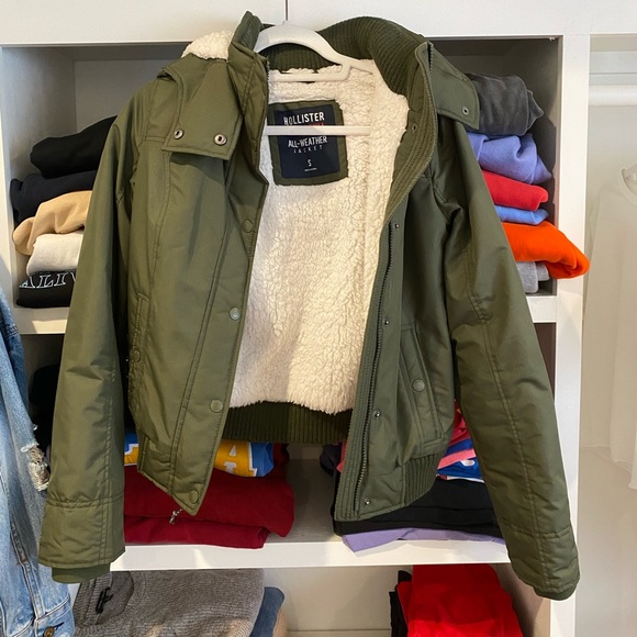 Hollister Jackets & Blazers - Army Green Jacket